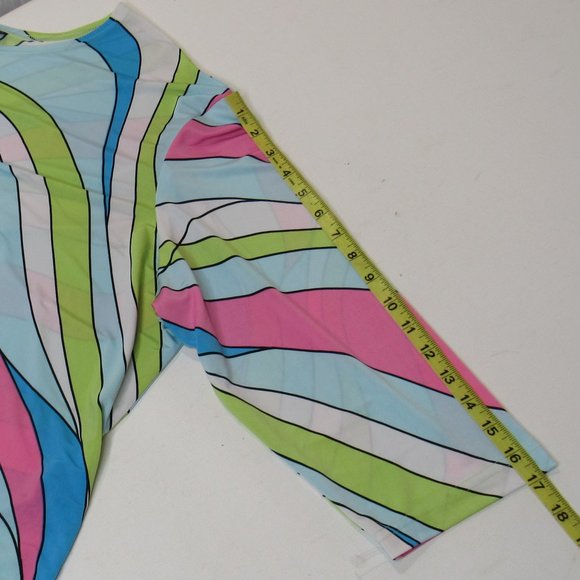 Cactus Flower Women's Retro Groovy Blouse Top - Picture 4 of 6